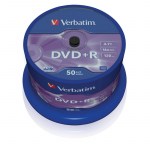 Носители информации DVD+R, 16x, Verbatim