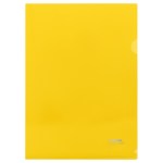 Уголок А4 180мкм пластик прозрачный желтый Стамм ММ-30943